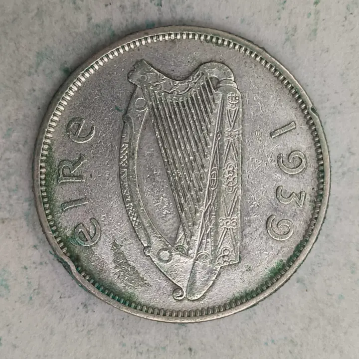 Obverse : Ireland 2 shillings (guilder) 1939