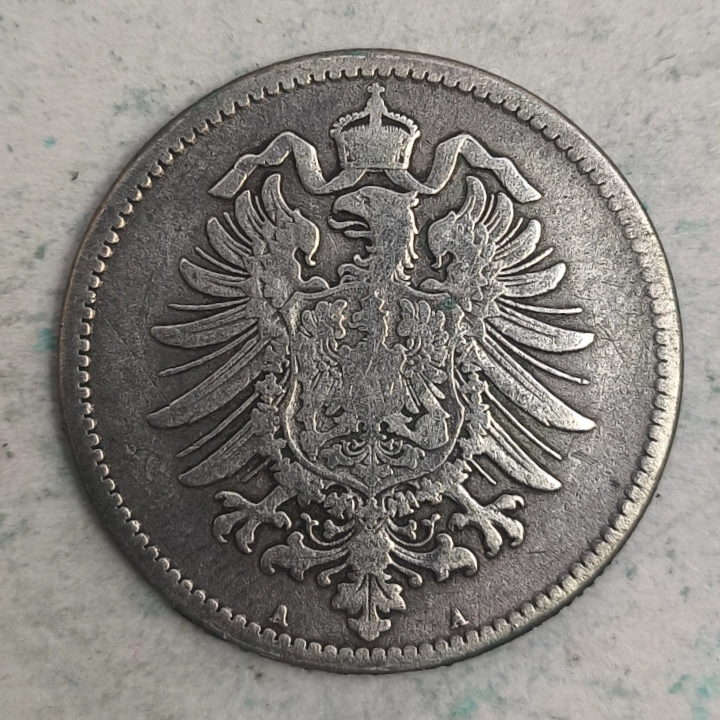 Obverse : Germany - 1 mark Wilhelm I - 1875-A