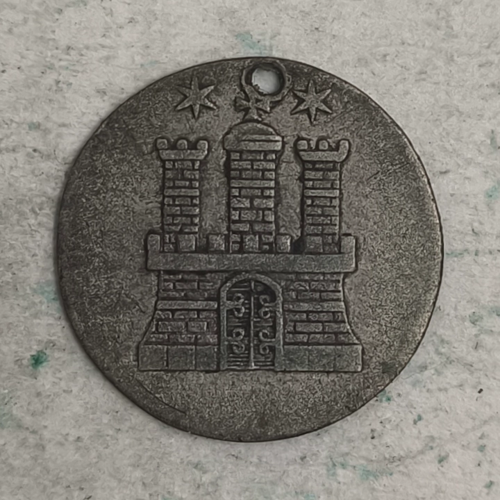 Obverse : Germany - 1 schilling Hamburg 1851