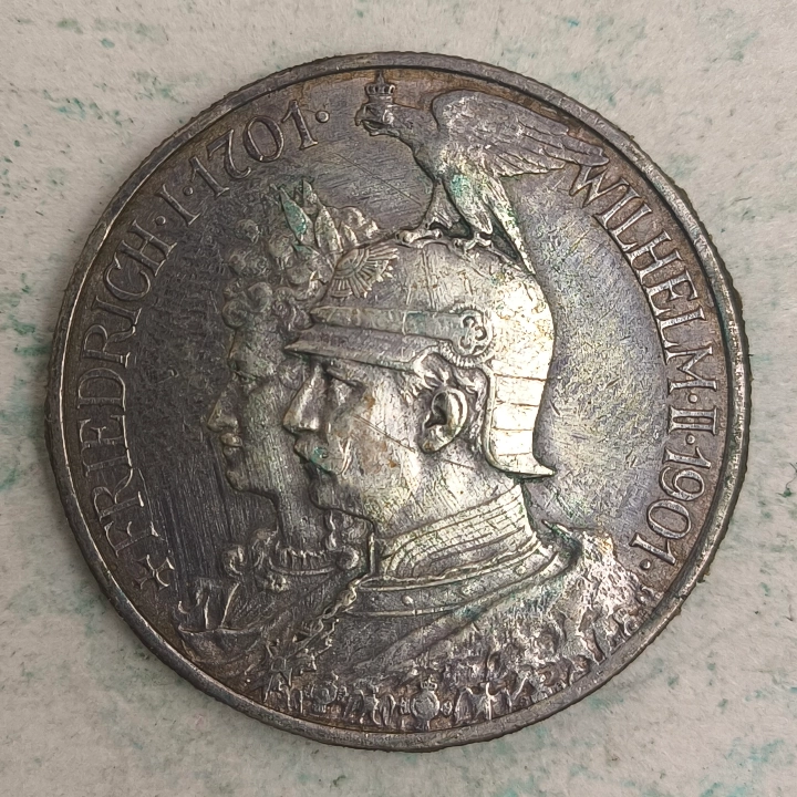 Obverse : Germany - 2 marks - Wilhelm II 1901