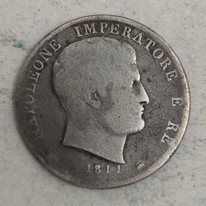 Obverse : Italy - 2 lire Napoleon I 1811 - M