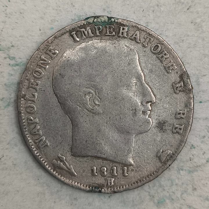 Obverse : Italy - 1 read Napoleon I 1811 - B