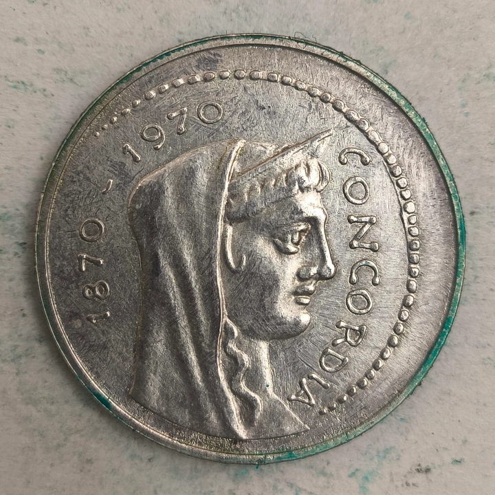 Obverse : 1000 lire Roma CAPITALE de L'italie 1970 R