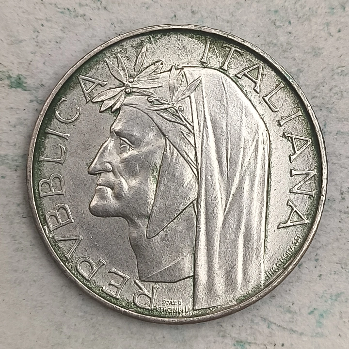 Obverse : Italy - 500 lire 1965 R - Alighieri Dante