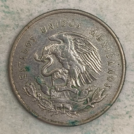 Obverse : Mexico 25 centavos 1953 Mo