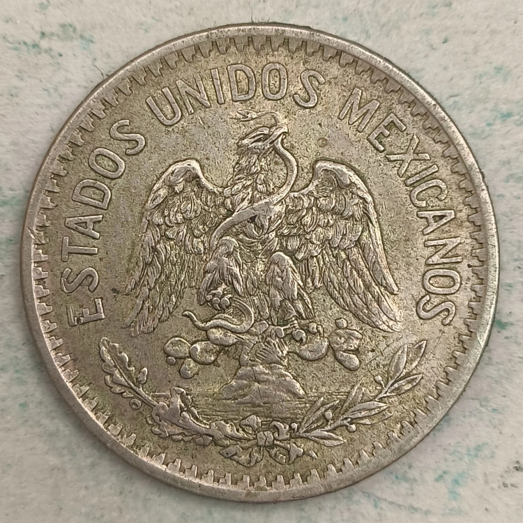 Obverse : Mexico 50 centavos 1914 M