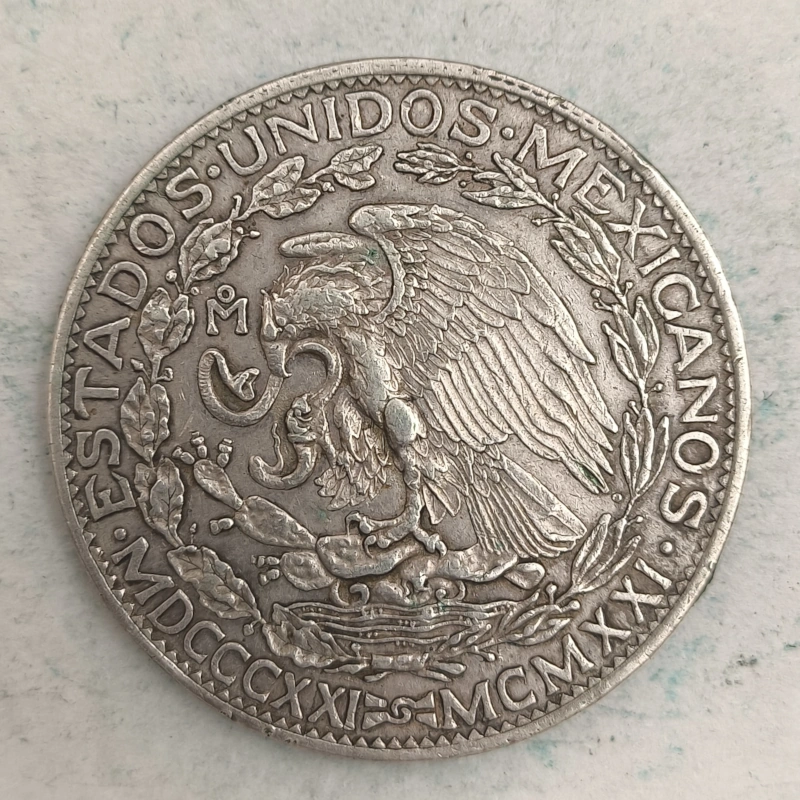 Obverse : Mexico 2 pesos 1921 MB - Centenary of Independence