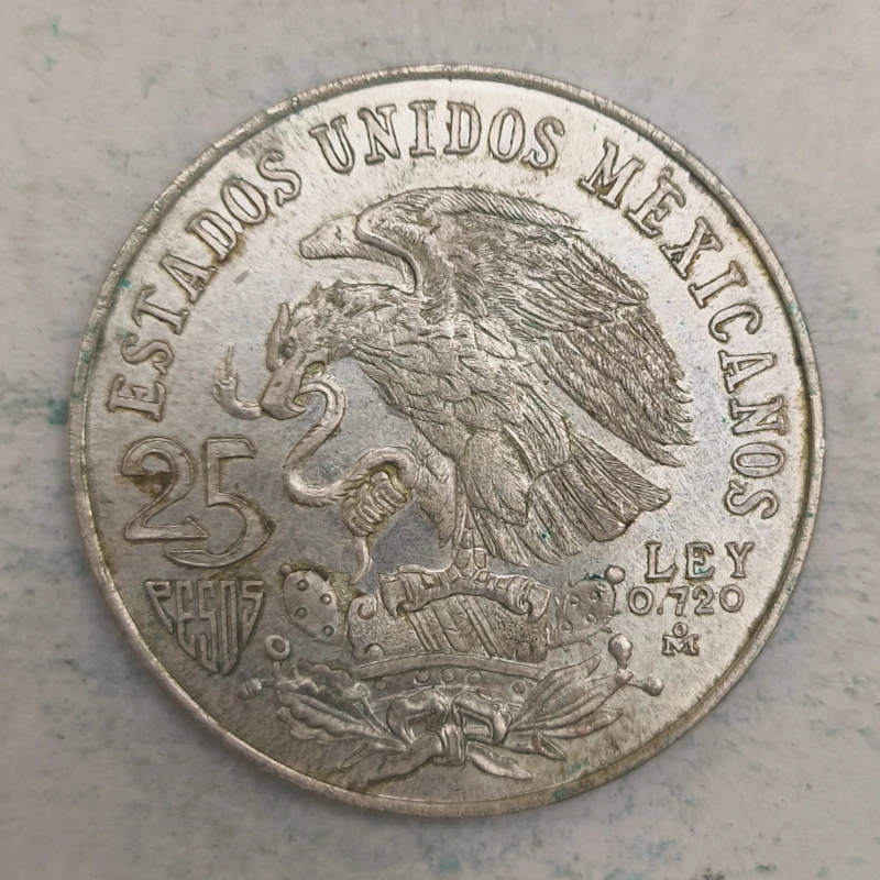 Obverse : Mexico 25 pesos 1968 MB - Olympic Games