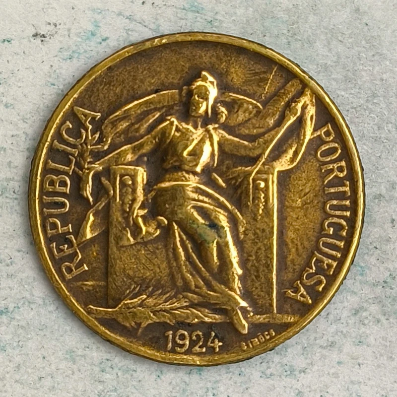 Obverse : Portugal 1 January 1924