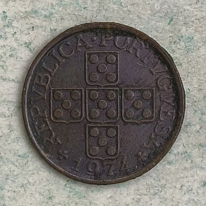 Obverse : Portugal 20 centavos 1974