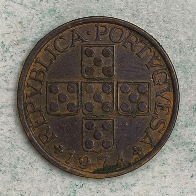 Obverse : Portugal 50 centavos 1974