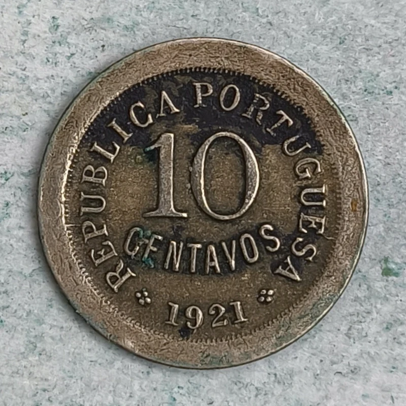 Obverse : Portugal 10 centavos 1921