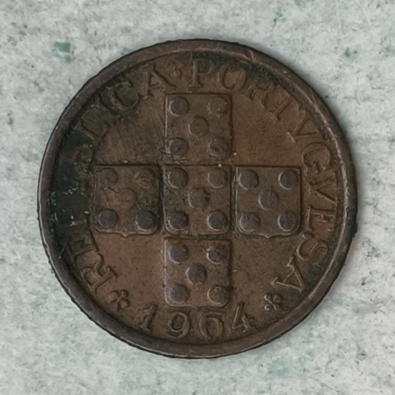 Obverse : Portugal 10 centavos 1964