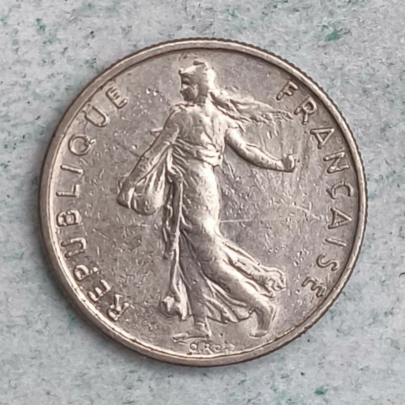 Obverse : France 1⁄2 franc 1969 - Sowing