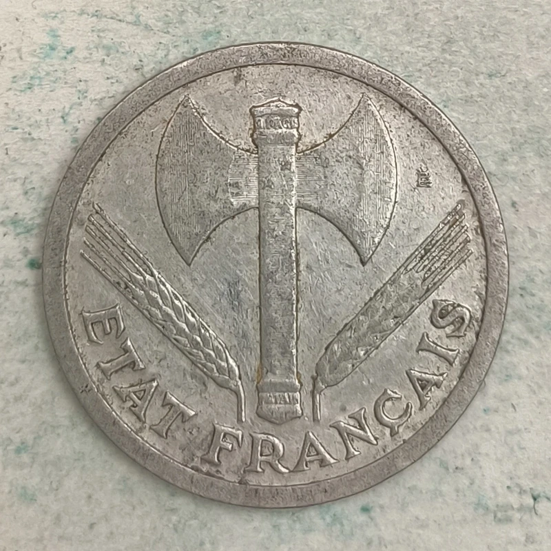 Obverse : France 2 francs 1943 - French State (Francisque)