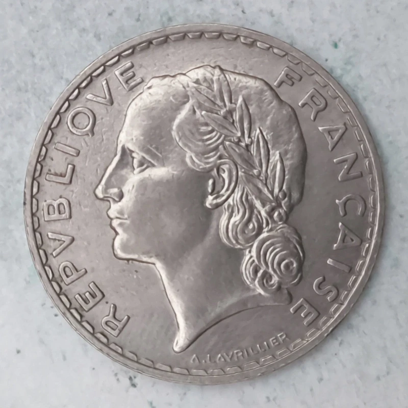 Obverse : France 5 francs 1933 - April
