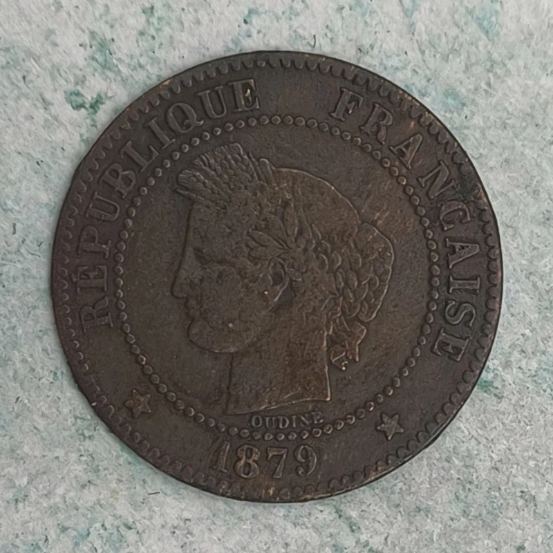 Obverse : France 2 cents Ceres 1879 A