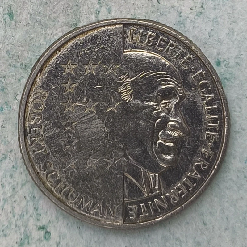 Obverse : France 10 francs Robert Schuman 1986