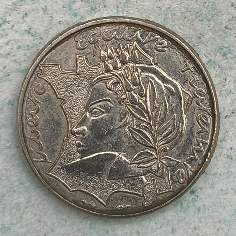 Obverse : France 10 francs Freedom Equality Fraternity 1986