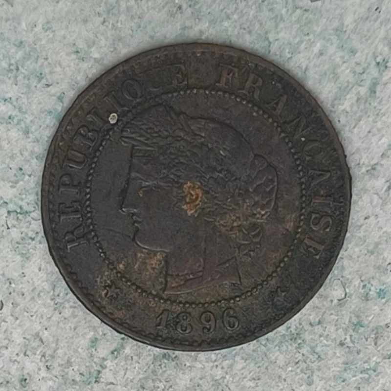 Obverse : France 1 centime Ceres 1896 A
