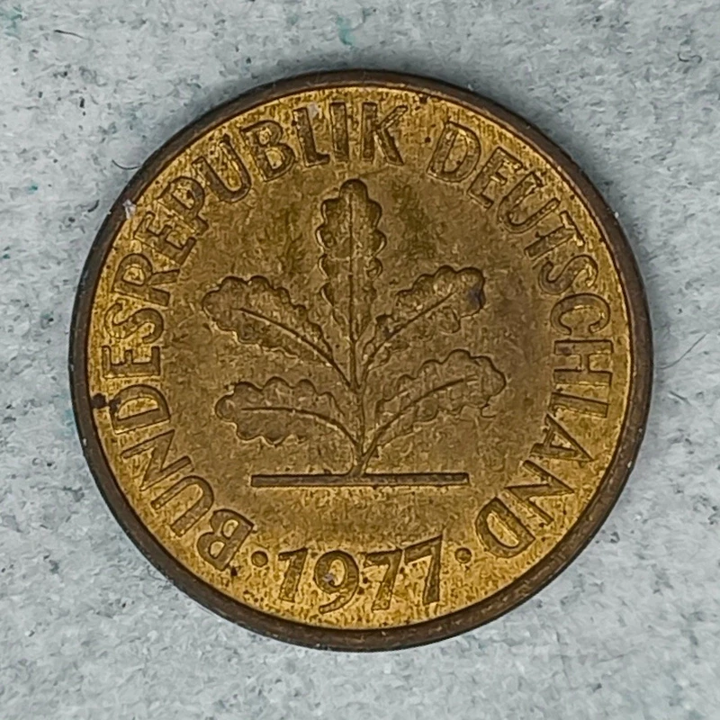 Obverse : Allemagne 5 pfennigs 1977 F