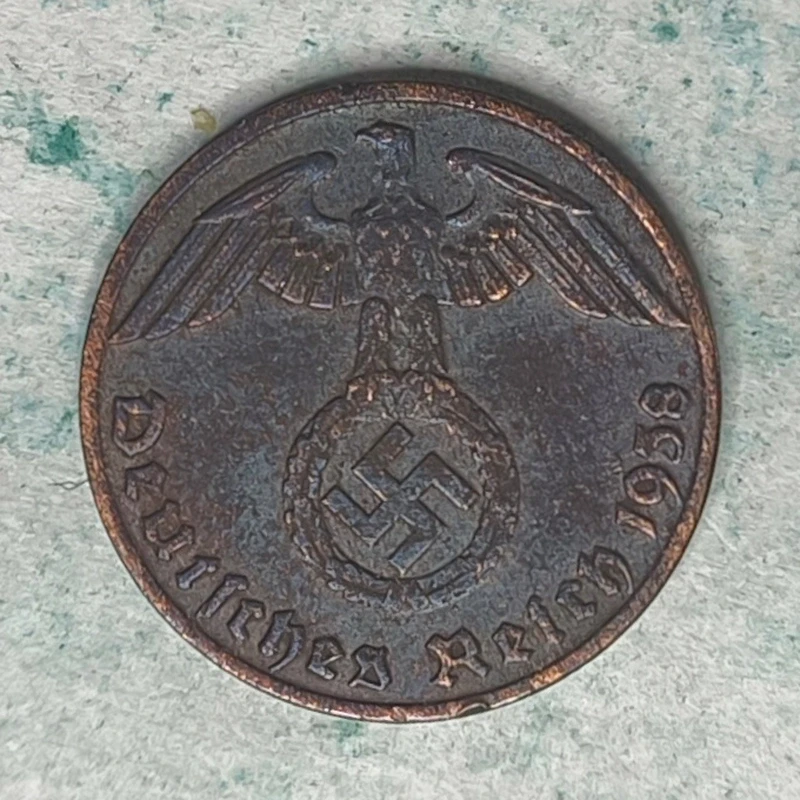Obverse : Allemagne (Troisième Reich) 1 REICHSPFENNIG 1938 E