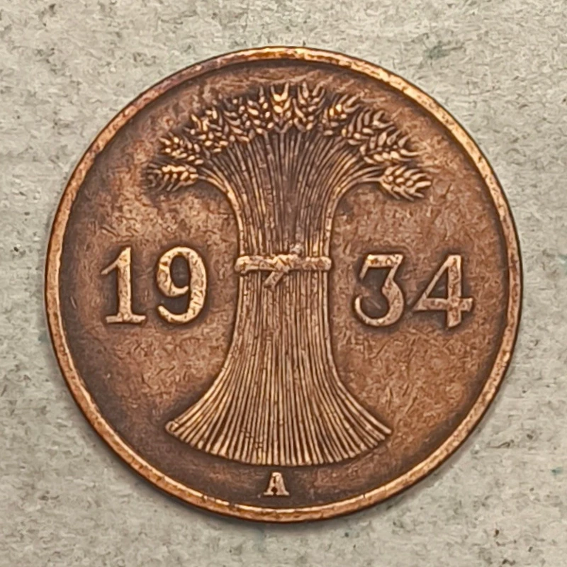 Obverse : Allemagne 1 REICHSPFENNIG 1934 A