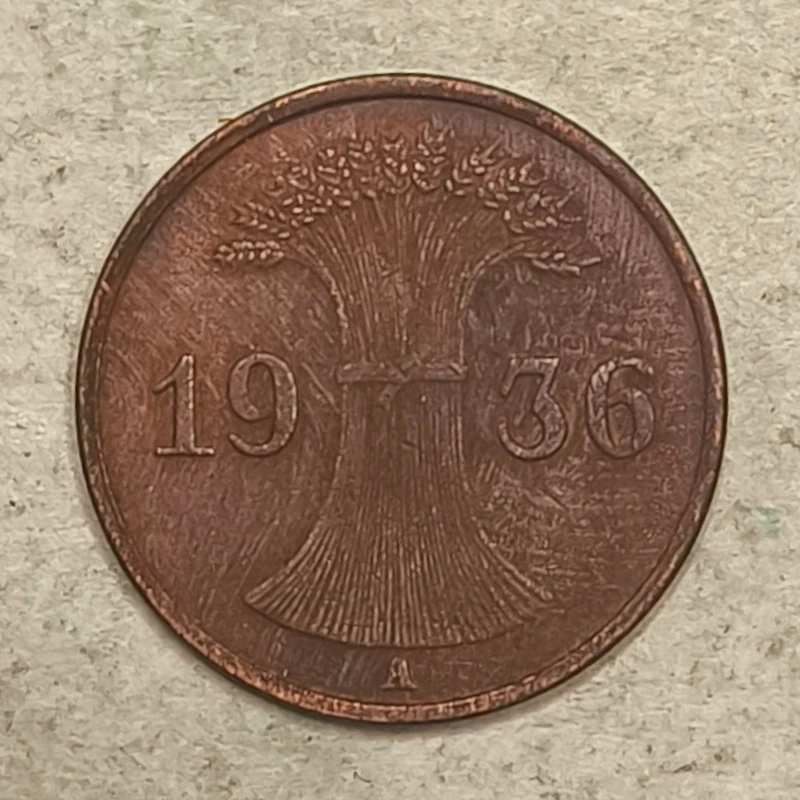 Obverse : Allemagne 1 REICHSPFENNIG 1936 A