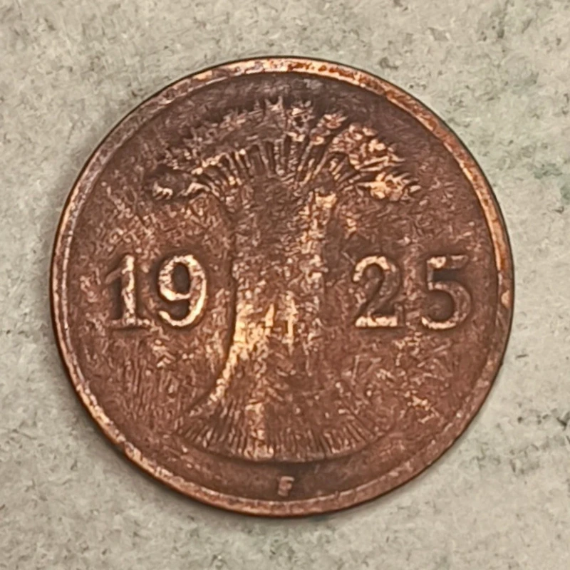 Obverse : Allemagne 1 reichspfennig 1925-F