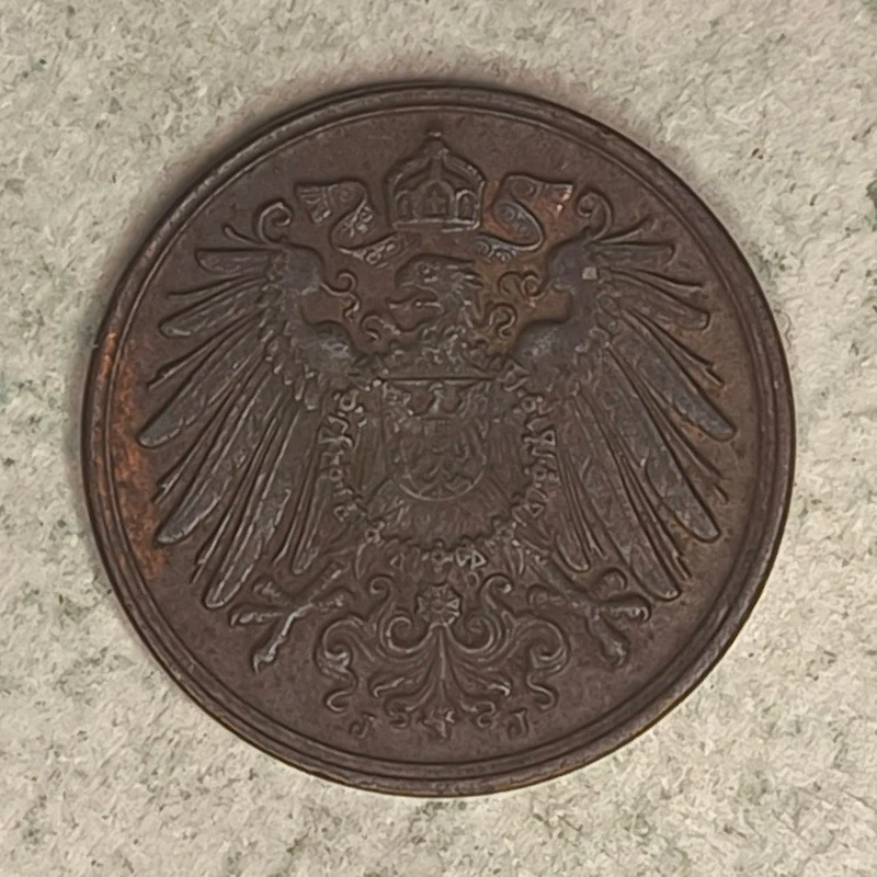 Obverse : Allemagne 1 pfennig 1915-J