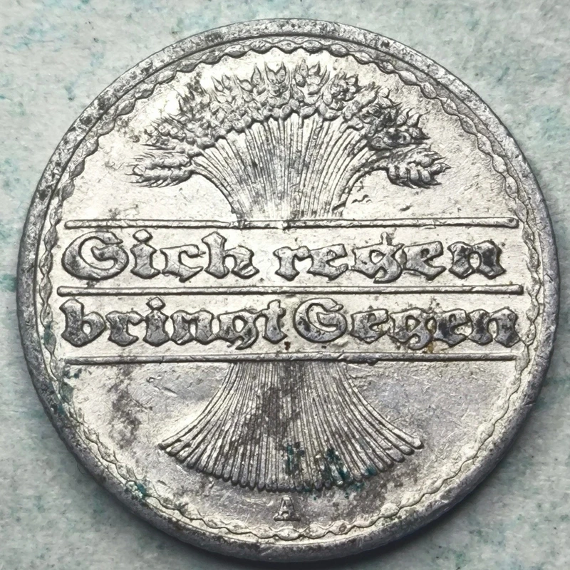 Obverse : Allemagne 50 pfennig 1921 A