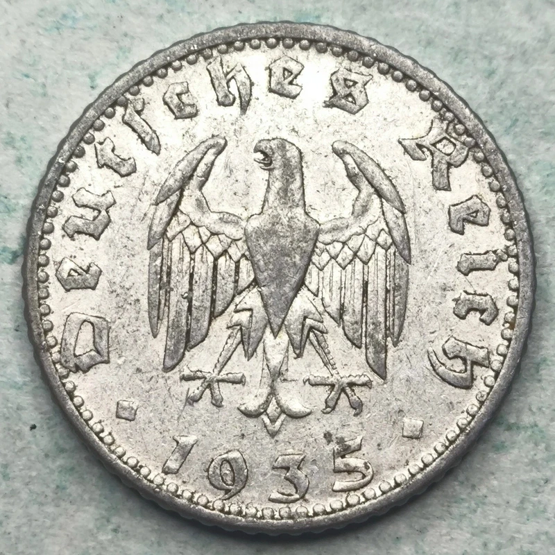 Obverse : Allemagne (Troisième Reich) 50 REICHSPFENNIG 1935 D