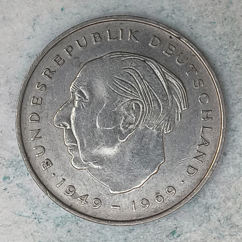 Obverse : Allemagne 2 MARK Theodor Heuss 1970 F