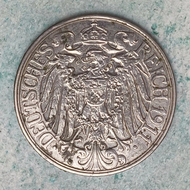 Obverse : Allemagne 25 pfennig 1911 A