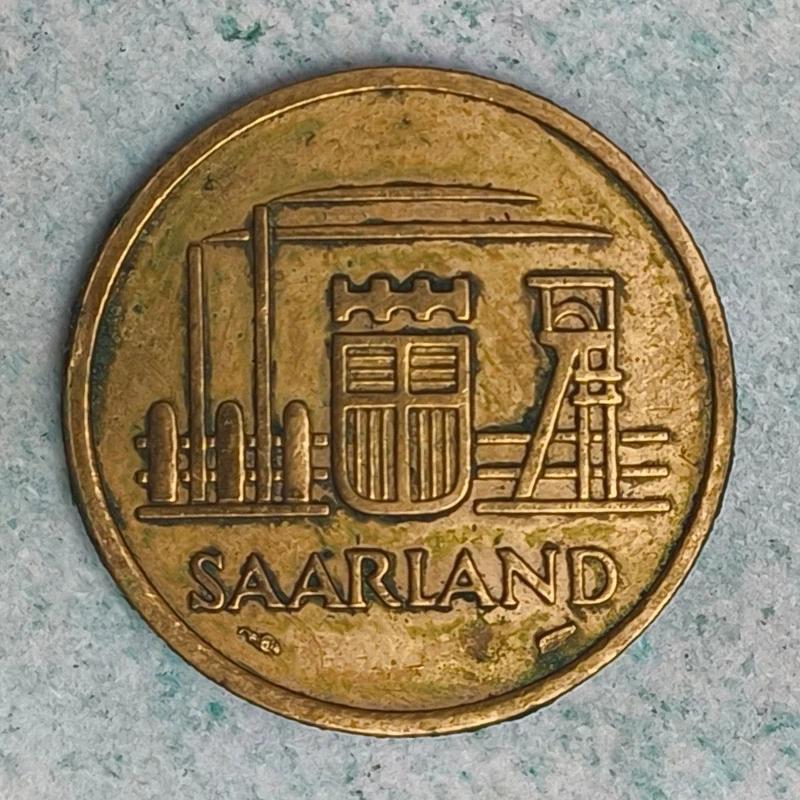 Obverse : Sarre 20 francs 1954