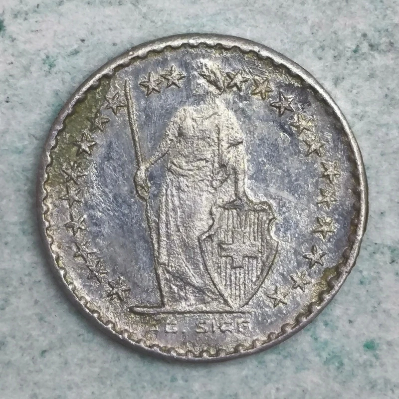Obverse : Switzerland 2 francs A.G SIGG