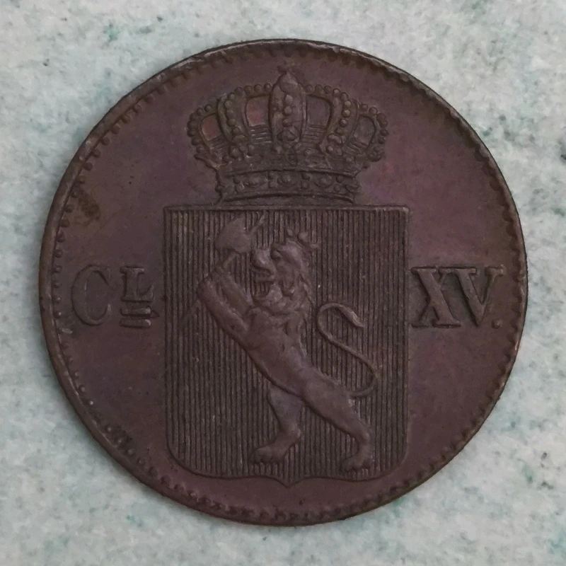 Obverse : Norway ½ skilling 1867