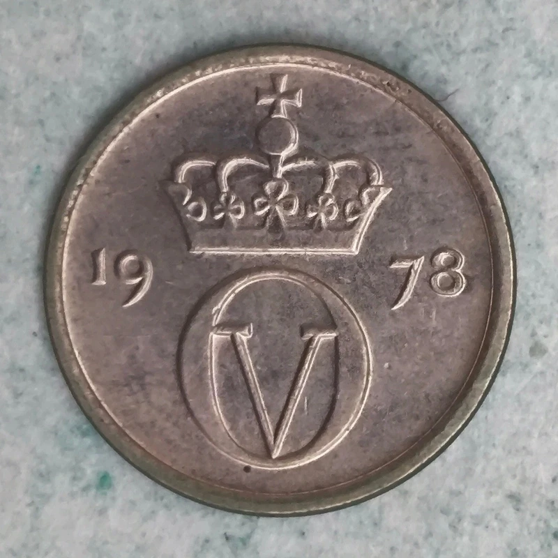 Obverse : Norway 10-øre 1978 AB
