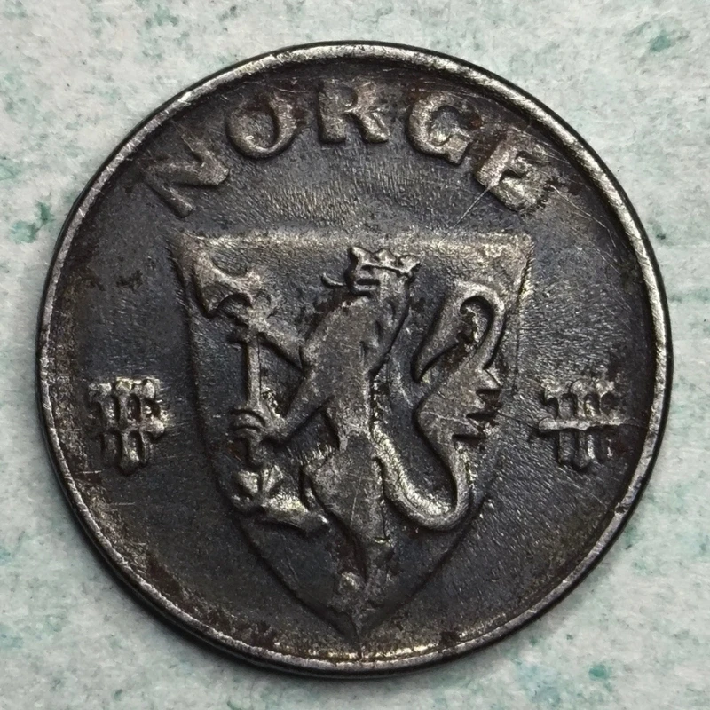Obverse : Norway 2 øre 1944