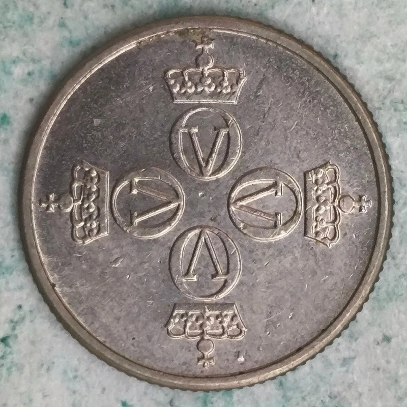 Obverse : Norway 25-øre 1975 AB
