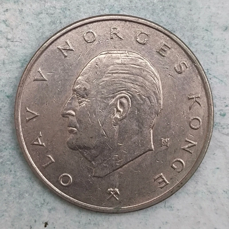 Obverse : Norway 5 kroner 1976