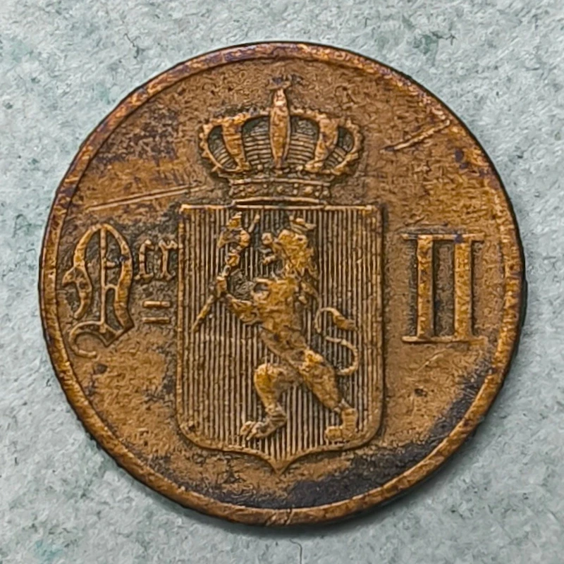Obverse : Norway 1 øre 1897