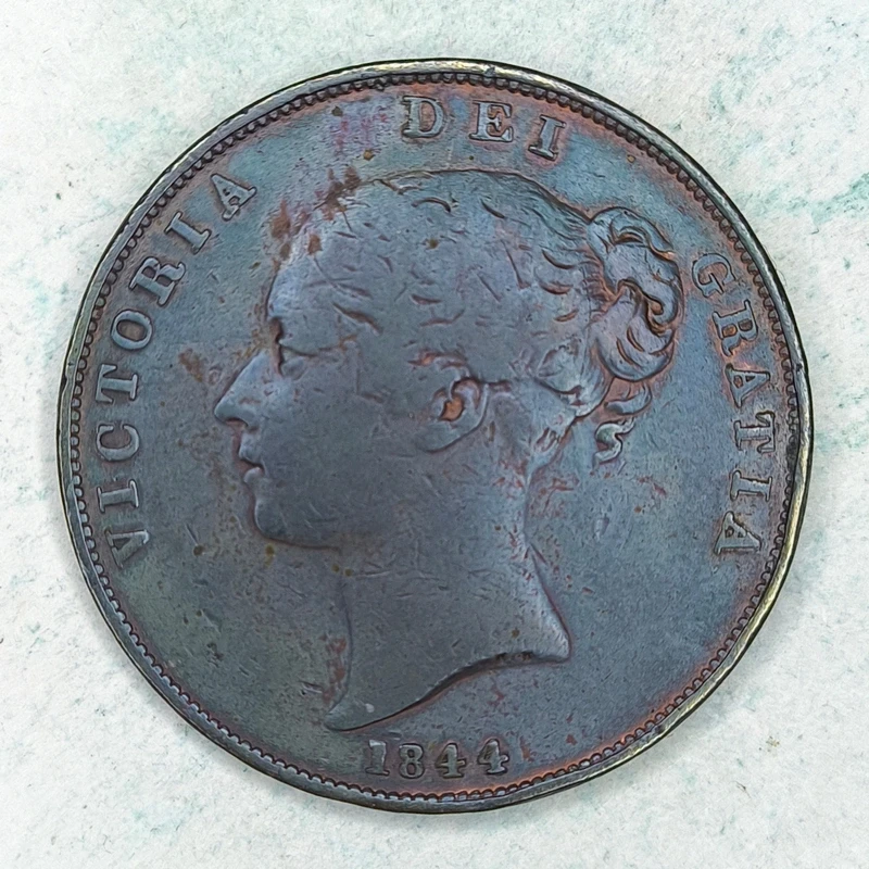 Obverse : Royaume-Uni 1 Penny 1844