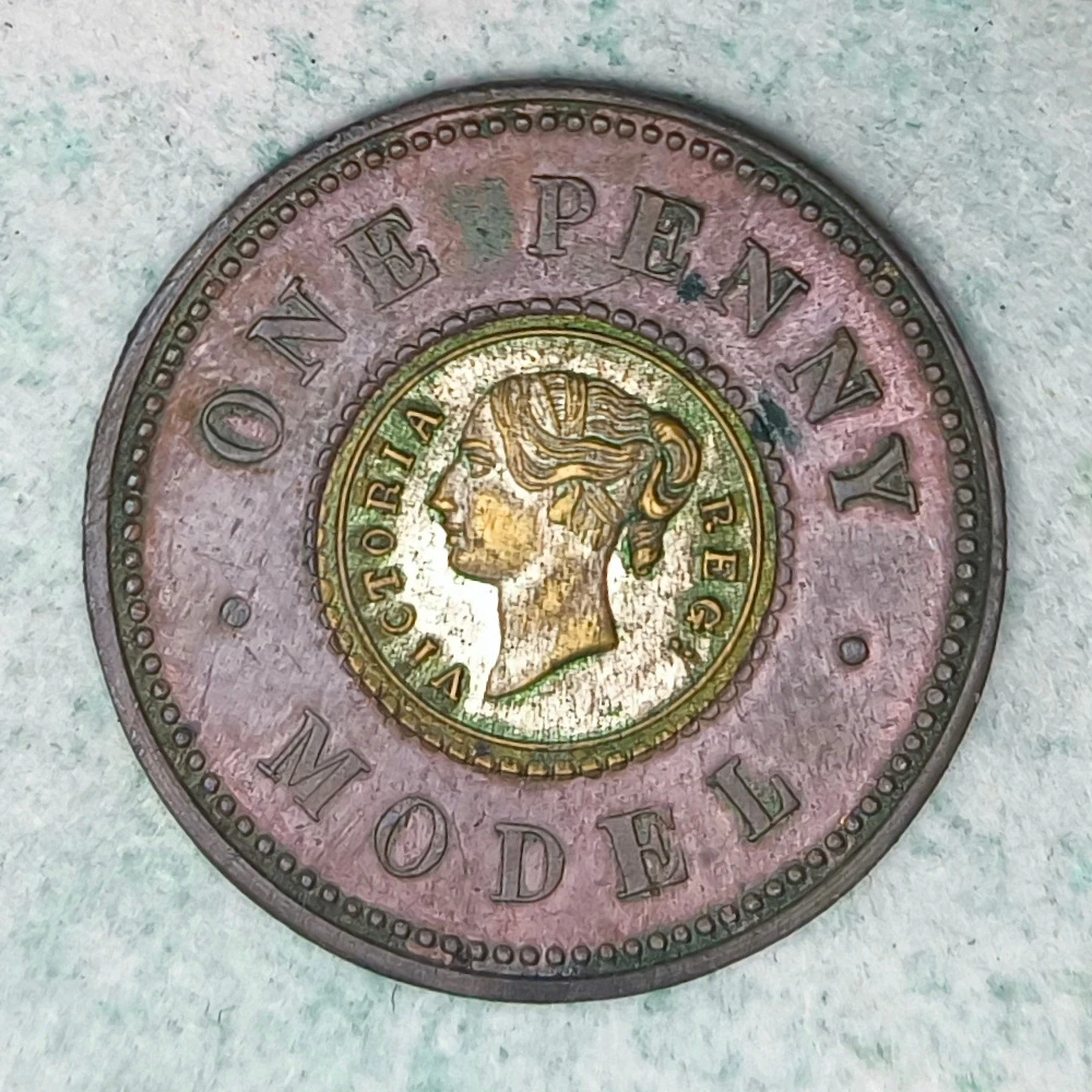 Obverse : Royaume-Uni Model Penny Victoria 1844-1848