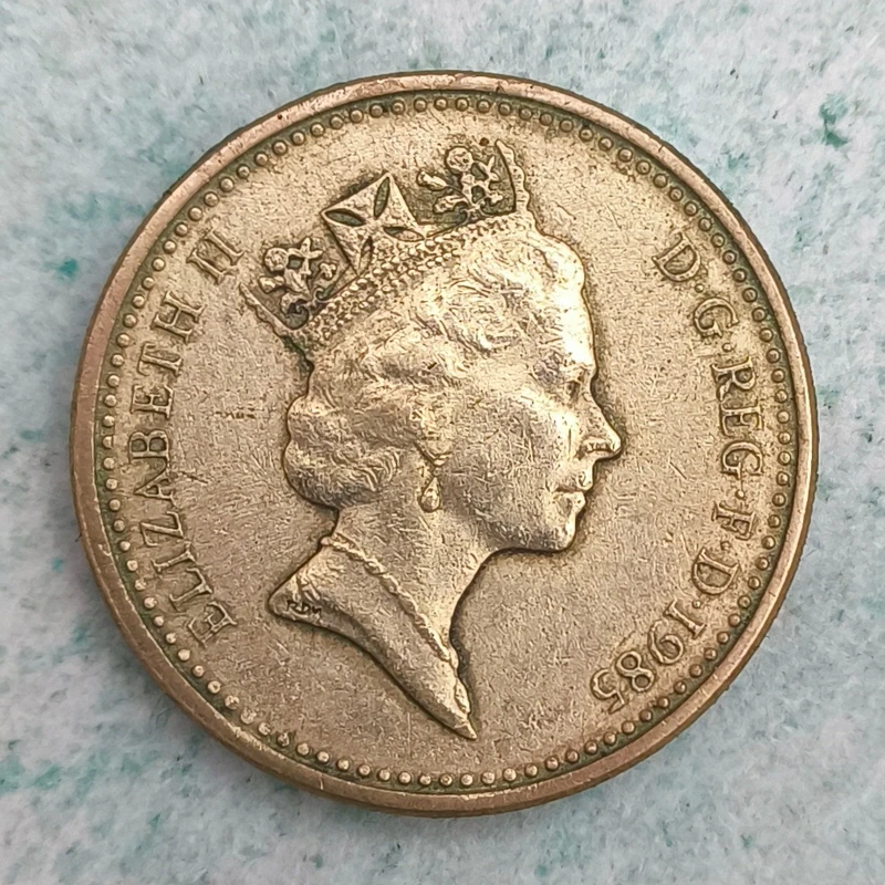 Obverse : Royaume-Uni 1 Pound 1985 - Le Poireau Gallois