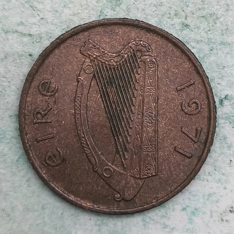 Obverse : Irlande 1 Penny 1971 - Oiseau