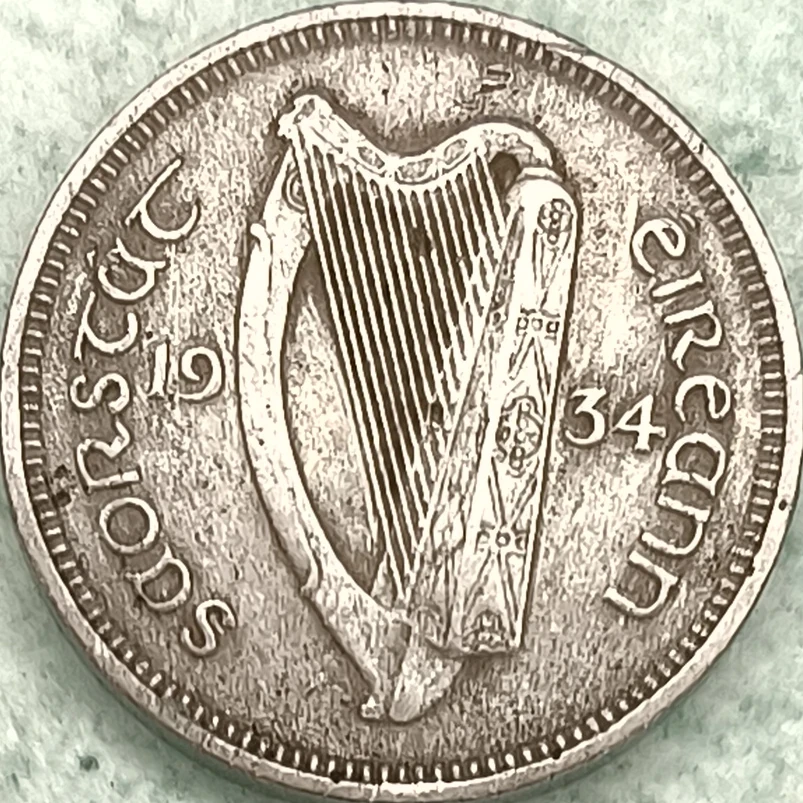 Avers : Irlande 3 pence 1934 - État libre d'Irlande - Lièvre