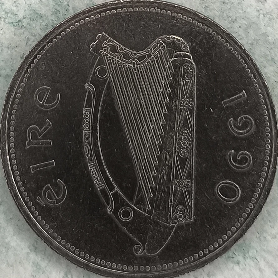 Avers : Irlande 1 pound 1990 - Cerf élaphe - Belle épreuve