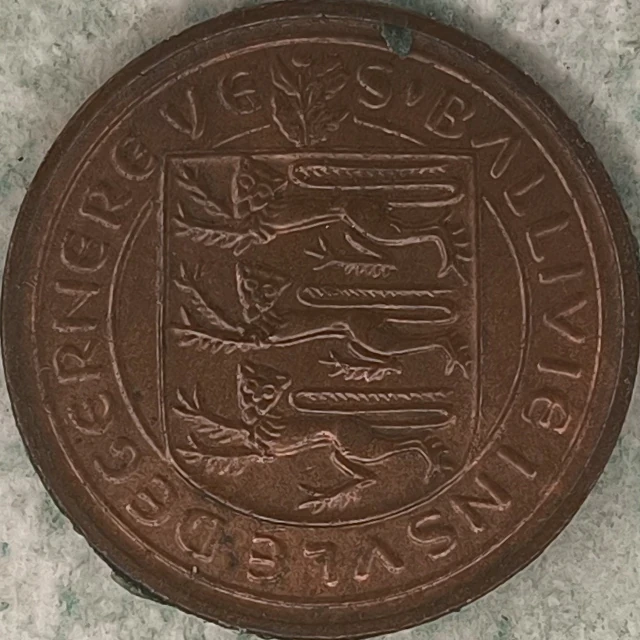 Avers : Guernesey ½ new penny 1971