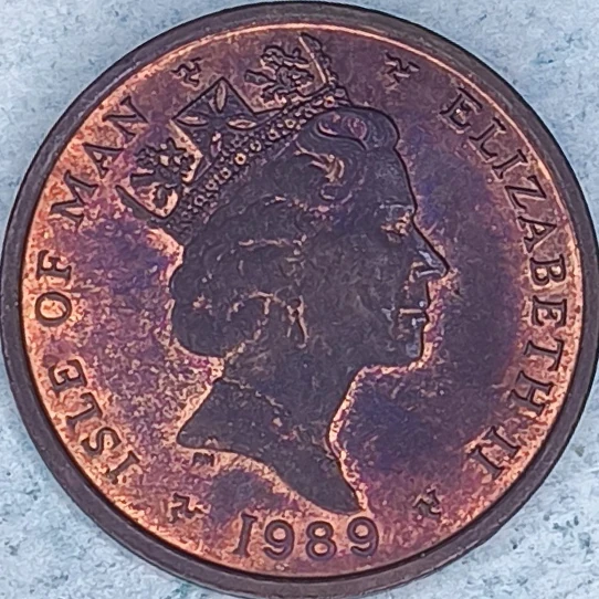Avers : Île de Man 2 pence 1989 AA - Croix celtique